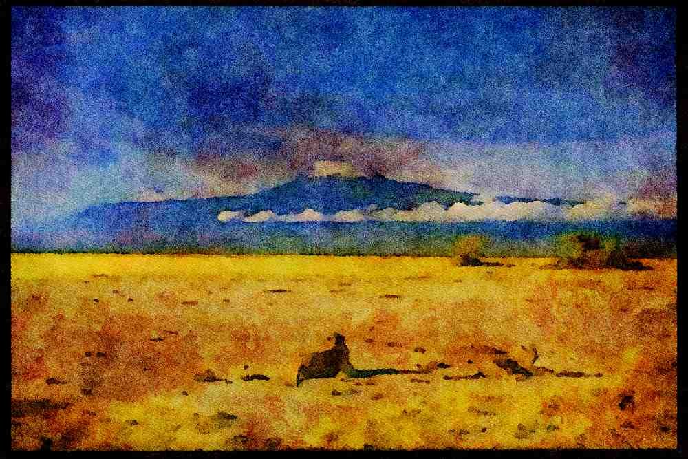 Famous Landmarks 288020 Mount Kilimanjaro A4 Limited Edition Watercolour Print