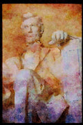 Famous Landmarks 288021 Lincoln Memorial, Washington A4 Limited Edition Watercolour Print