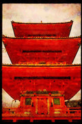 Famous Landmarks 288033 Kiyomizu Temple A4 Limited Edition Watercolour Print