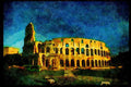Famous Landmarks 288040 Roman Coliseum A4 Limited Edition Watercolour Print