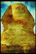 Famous Landmarks 288044 The Great Sphinx, Giza A4 Limited Edition Watercolour Print