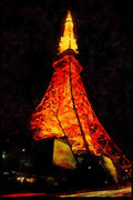 Famous Landmarks 288051 Tokyo Tower A4 Limited Edition Watercolour Print