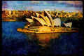 Famous Landmarks 288061 Sydney Skyline And Opera House A4 Limited Edition Watercolour Print