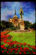Famous Landmarks 288068 Notre Dame Cathedral, Paris A4 Limited Edition Watercolour Print