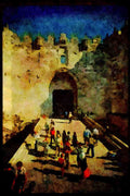 Famous Landmarks 288071 The Damascus Gate, Old Jerusalem A4 Limited Edition Watercolour Print