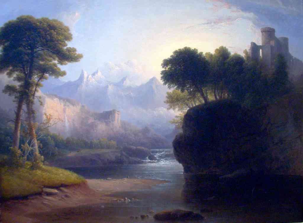 Fanciful Landscape Thomas Doughty A4 Photo Print