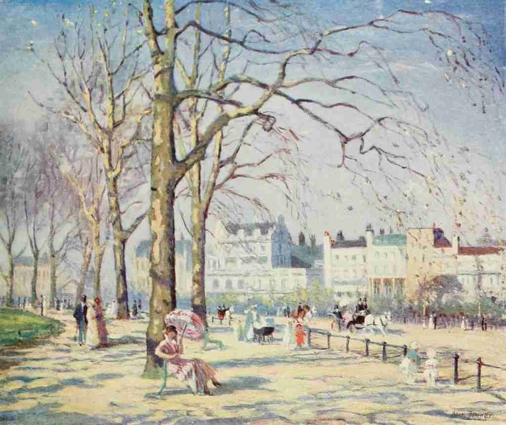 Fanner Alice 1865 1930 The Studio 1915 Spring in Hyde Park London A4 Photo Print