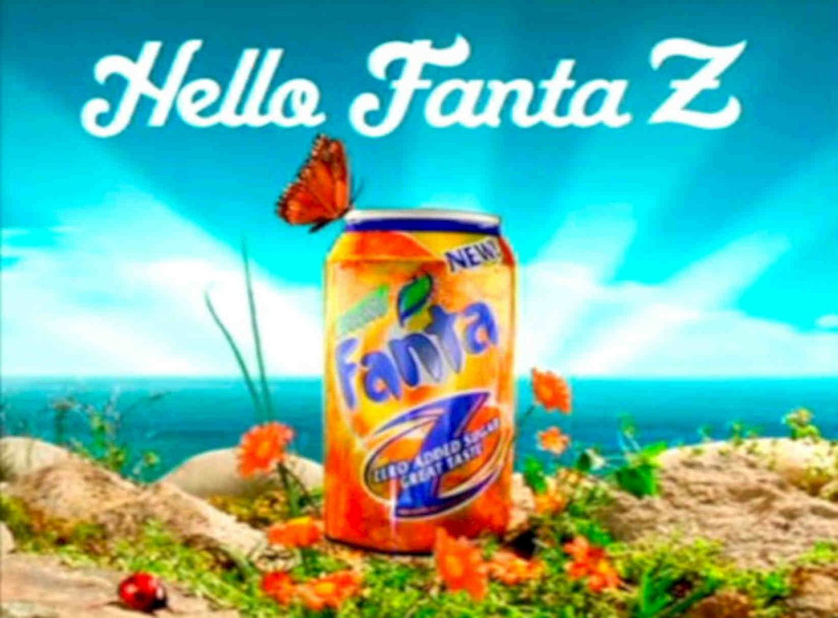 Fanta Z Zero Vintage Retro Advert Poster A4 Photo Print