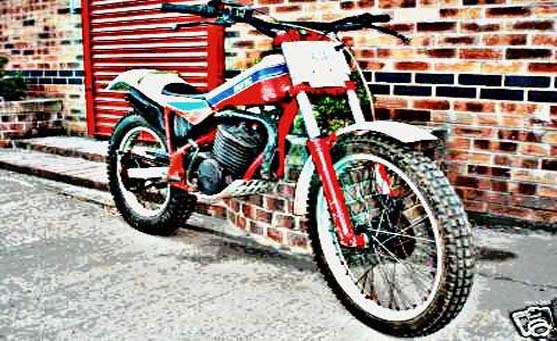 Fantic 241 Trials motorbike A4 Photo Print