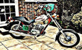Fantic Chopper motorbike A4 Photo Print