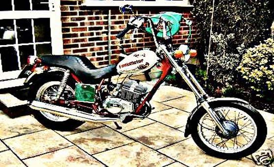 Fantic Chopper motorbike A4 Photo Print