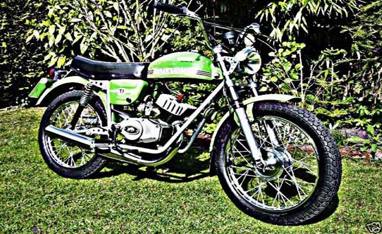 Fantic Turismo motorbike A4 Photo Print