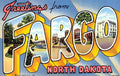 Fargo Luggage Label Vintage A4 Photo Print
