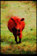 Farm Animals 066027 Cow A4 Limited Edition Watercolour Print