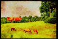 Farm Animals 066059 Horses And Colt A4 Limited Edition Watercolour Print