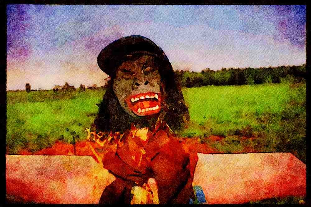 Farm Animals 066099 Scarecrow A4 Limited Edition Watercolour Print