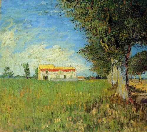 Farmhouse In A Wheat Field 1888 A4 Photo Print