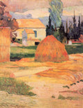 Farmhouses In Arles Gauguin A4 Photo Print