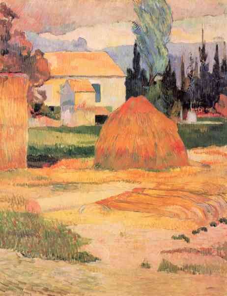 Farmhouses in Arles by Gauguin A4 Photo Print
