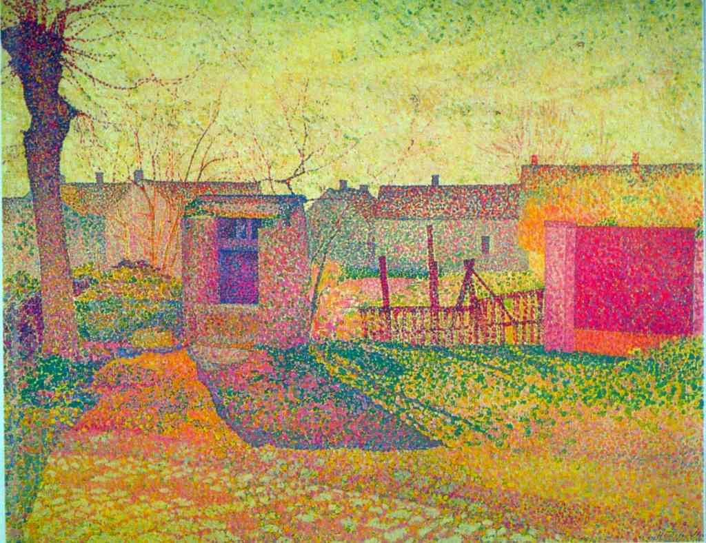 Farmyard Delavallee Impressionism A4 Photo Print