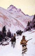 Farney Henry F Indian Family Winter Move A4 Photo Print