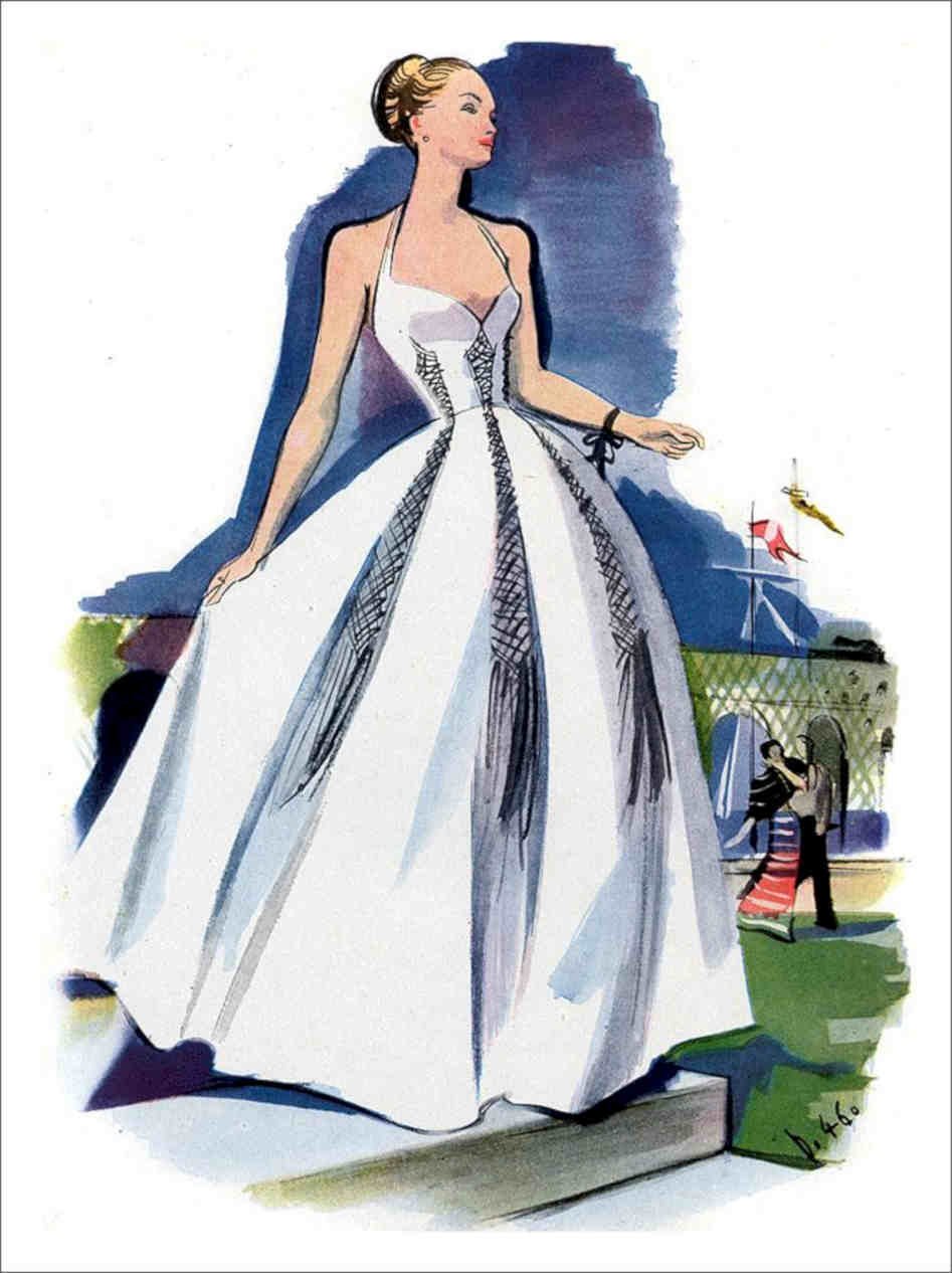 Fashion Illustration 1940s 2 Vintage Retro Advert Poster A4 Photo Print