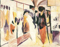 Fashion Shop Porch August Macke Expressionism A4 Photo Print