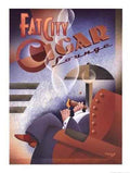 Fat City Cigar Lounge A4 Photo Print