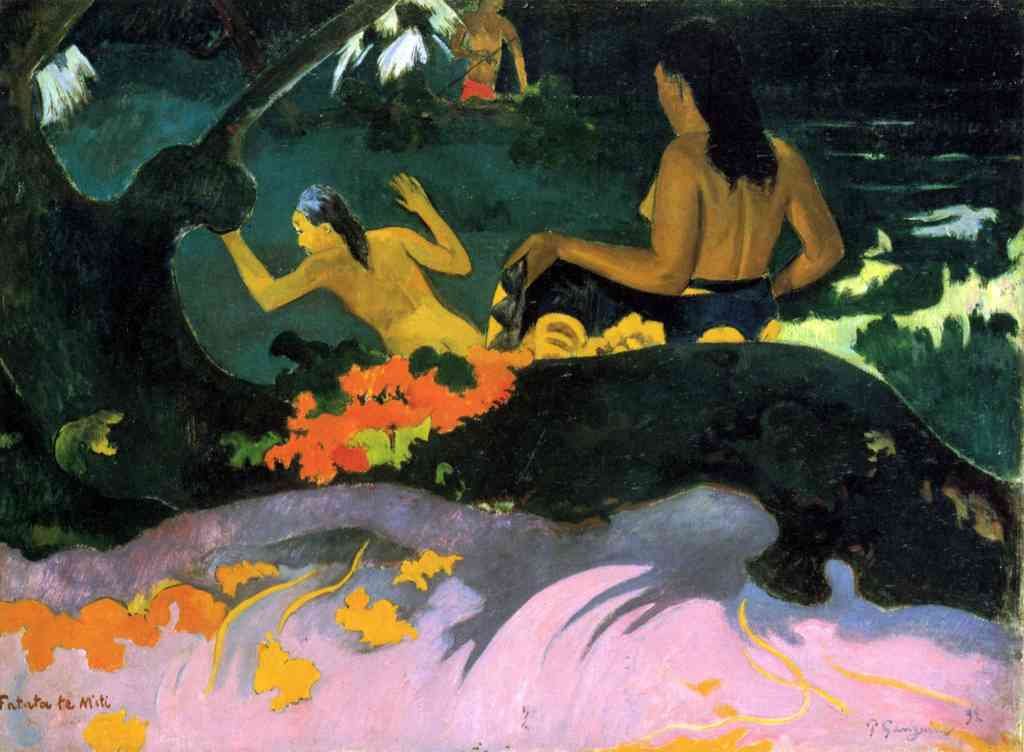 Fatata Te Miti Gauguin A4 Photo Print