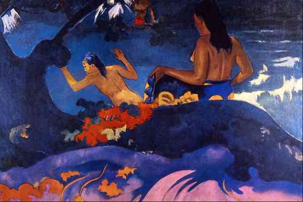 Fatata Te Miti by Gauguin Impressionism A4 Photo Print