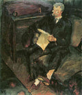 Father Reading Walter Gramatte Expressionism A4 Photo Print