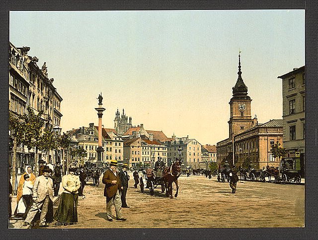 Faubourg de Cracow Warsaw Vintage A4 Photo Print