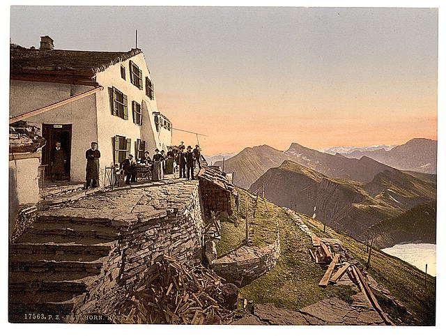Faulhorn Hotel Bernese Oberland Vintage A4 Photo Print