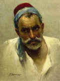 Fausto Zonaro Portrait Of A Man A4 Photo Print