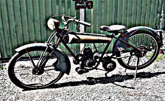 Favor 1929 motorbike A4 Photo Print