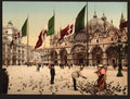 Feeding Pigeons in St Marks Place Venice Vintage A4 Photo Print