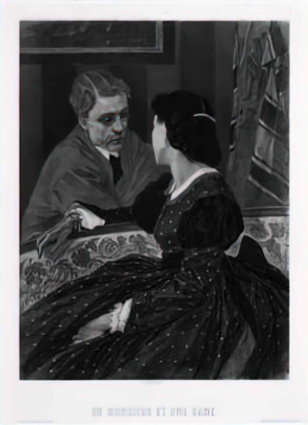 Felicien Rops a gentleman and a lady aurelien scholl and marie colomb Art A4 Photo Print UK
