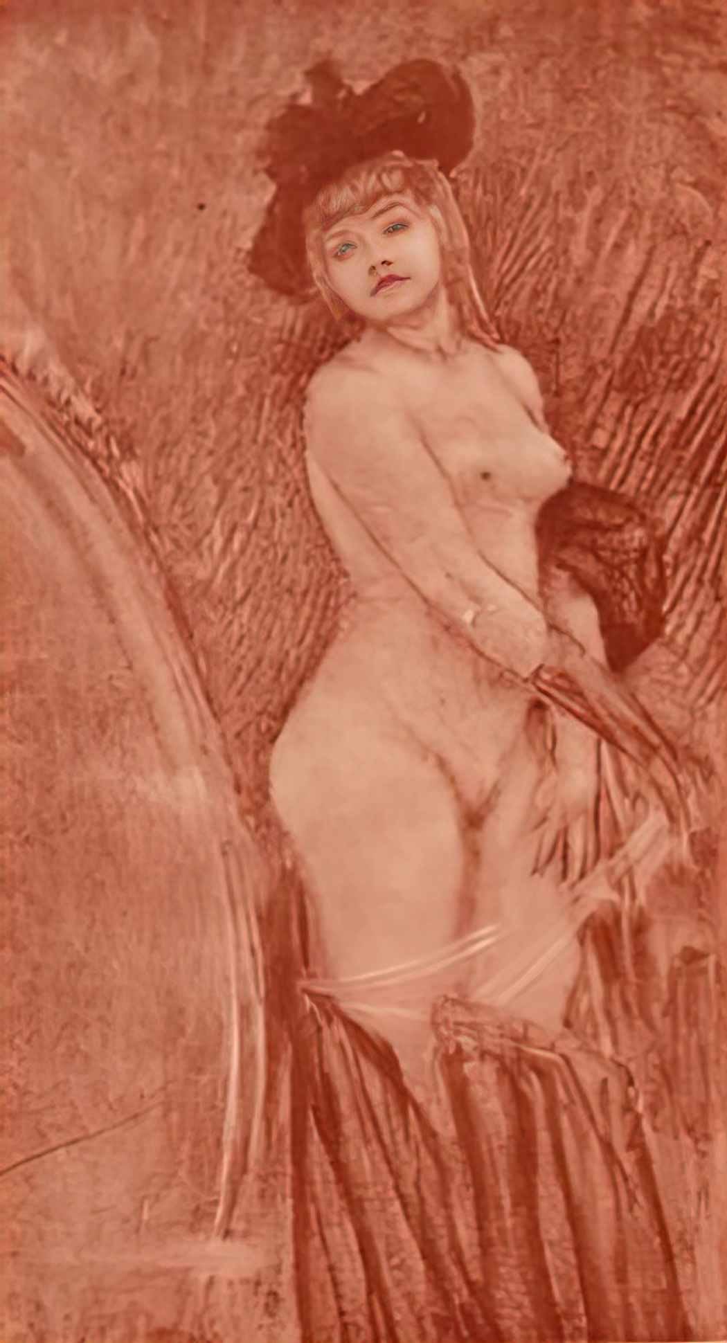 Felicien Rops coquette in front of a mirror Art A4 Photo Print