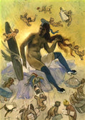 Felicien Rops cythera s toilette Art A4 Photo Print