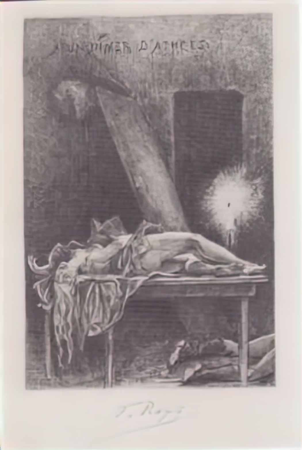 Felicien Rops dinner with atheists Art A4 Photo Print