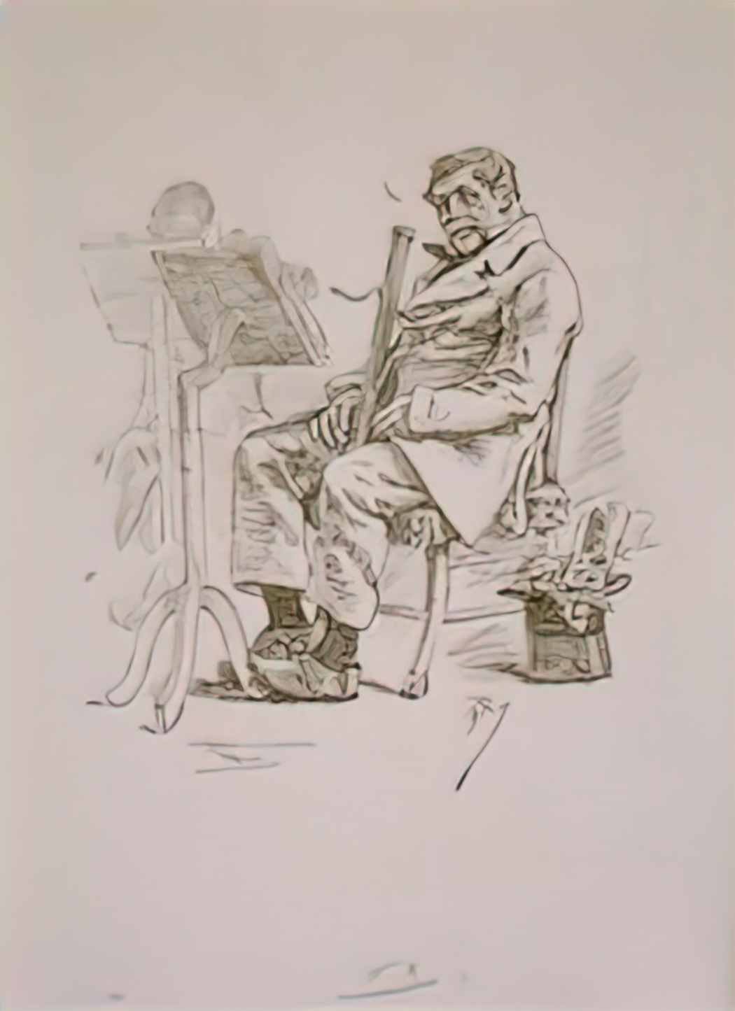 Felicien Rops father muck Art A4 Photo Print