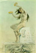 Felicien Rops gozo hermafrodita Art A4 Photo Print UK