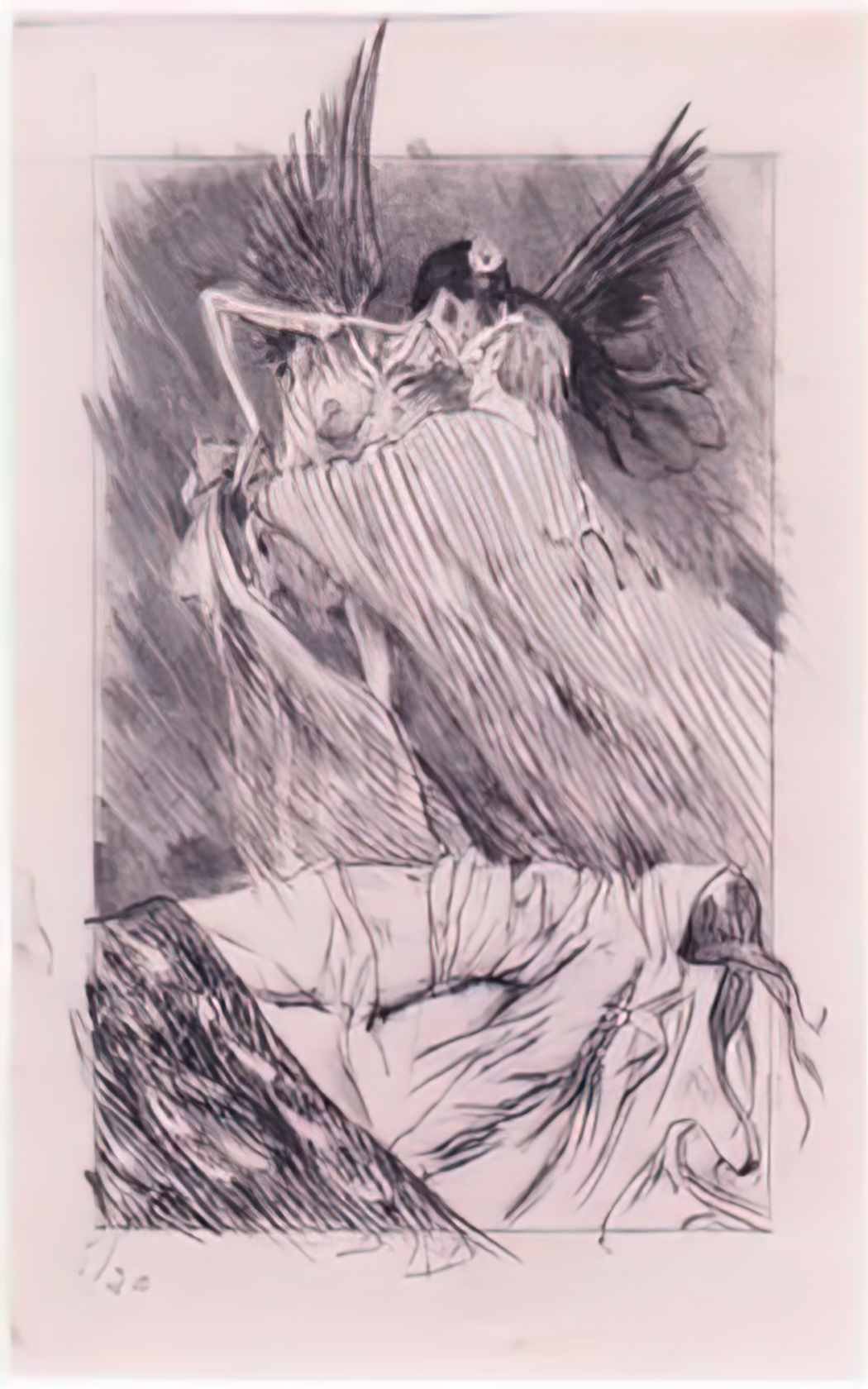 Felicien Rops kisses of death Art A4 Photo Print