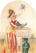 Felicien Rops lady with puppet 1 Art A4 Photo Print
