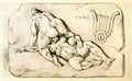 Felicien Rops lesbos known as sappho Art A4 Photo Print UK