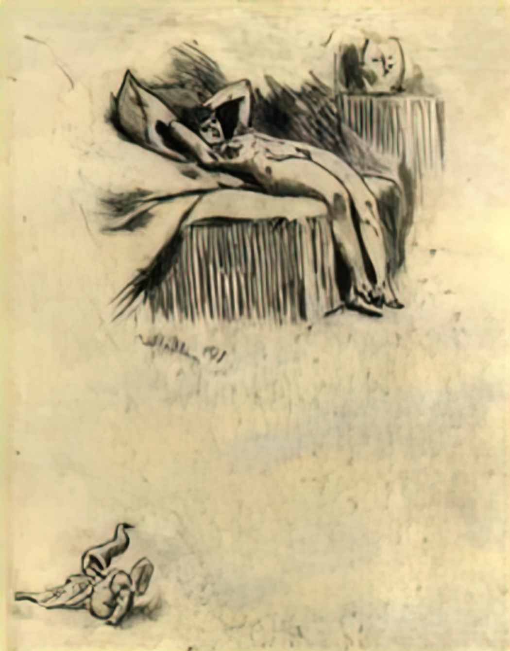 Felicien Rops little model Art A4 Photo Print