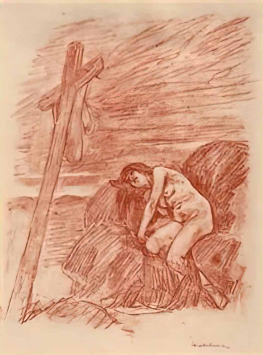 Felicien Rops mar a magdalena Art A4 Photo Print