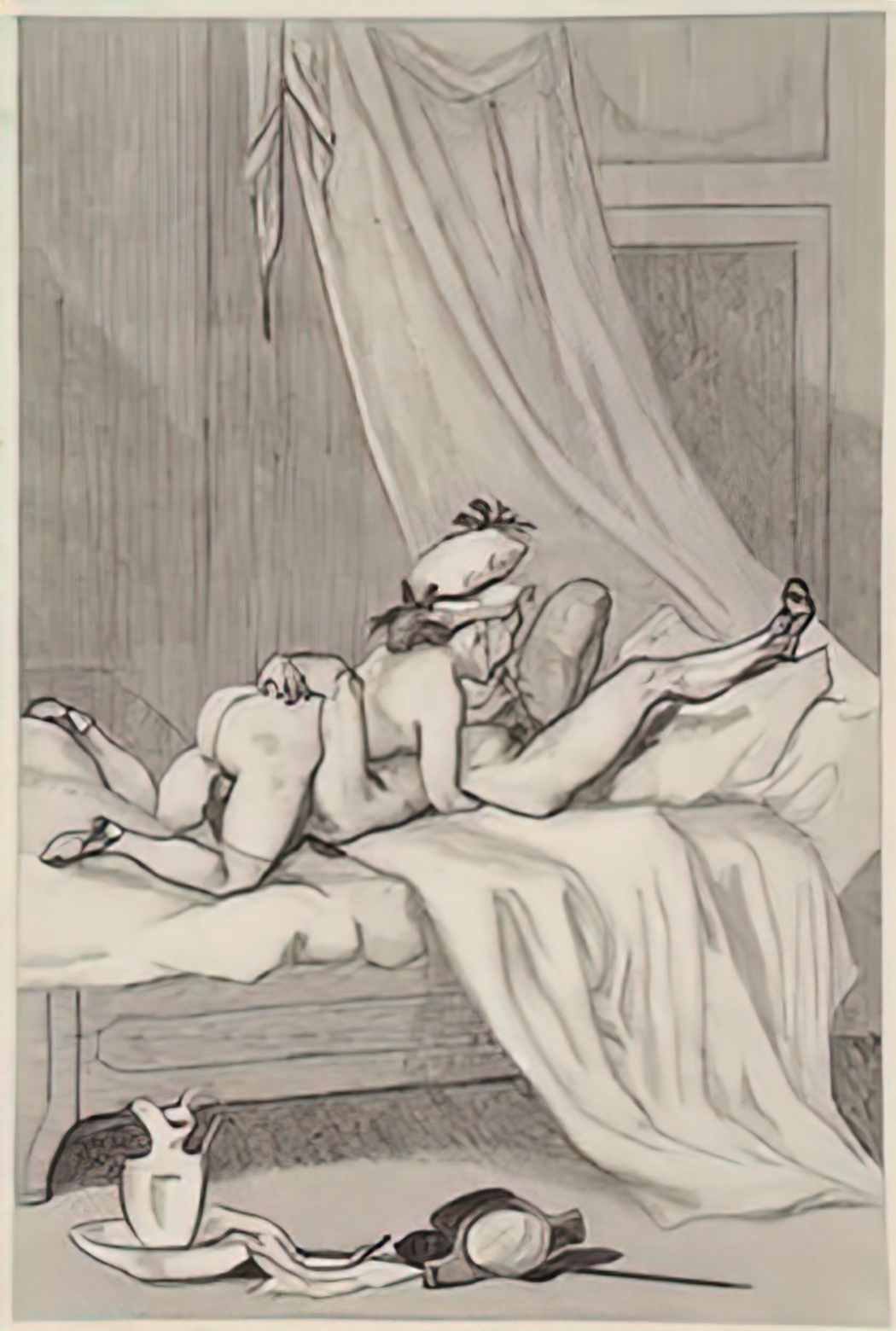 Felicien Rops sex position 69 Art A4 Photo Print UK