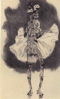 Felicien Rops the dance of death Art A4 Photo Print