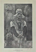 Felicien Rops the girl in the cantine for pilots Art A4 Photo Print UK